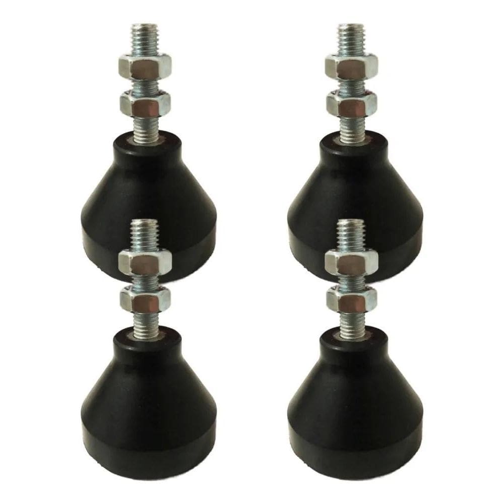 2X 4 Peças Amortecedor Vibração 400Kg Pé Borracha M10 Mm
