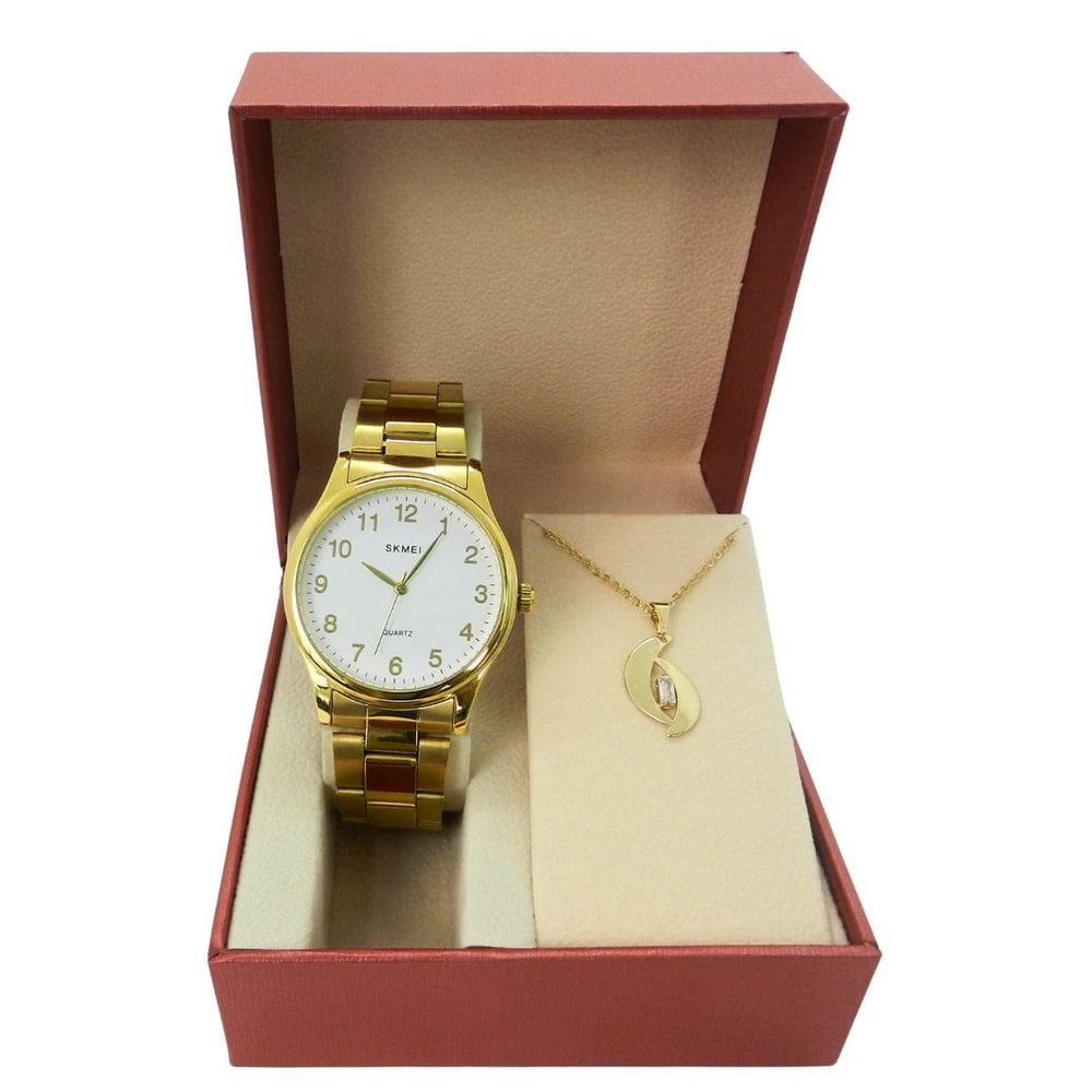 Relógio Feminino Skmei Analógico SK002 Dourado