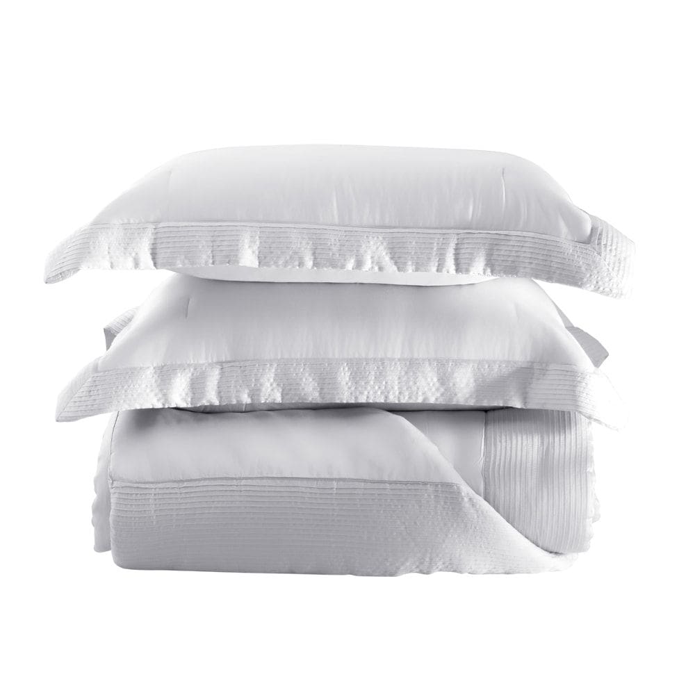 Jogo de Colcha Bambu 400 Fios - King - Branco - Kacyumara