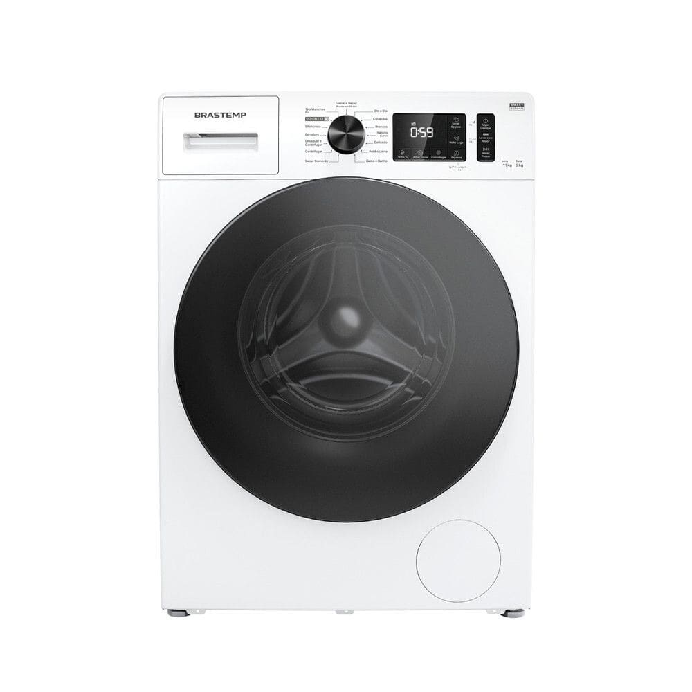 Lava e Seca Brastemp 11Kg/6Kg com Smart Sensor by AI BNO11AB Branco 110V
