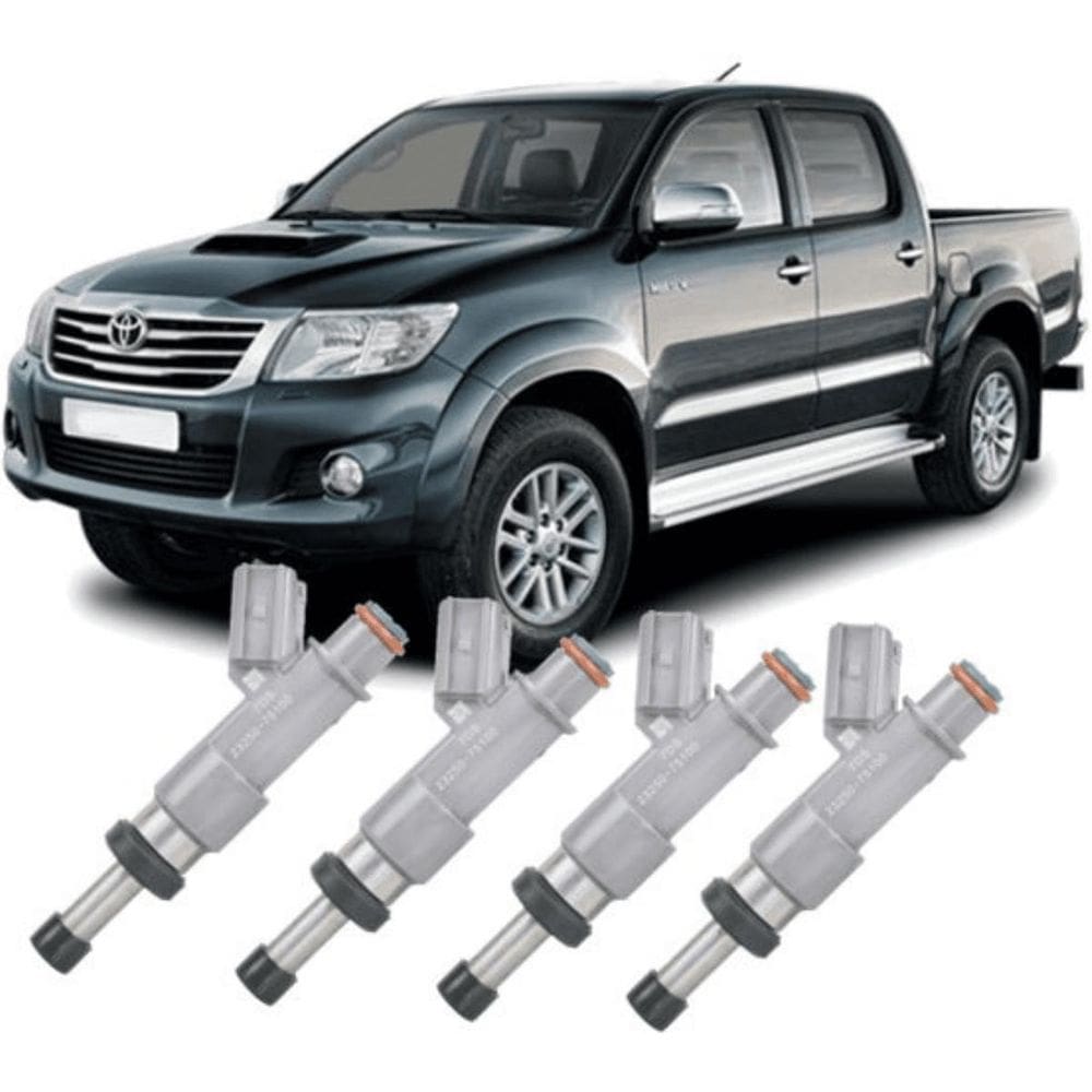Kit 4 Bicos Injetores Hilux Sw4 2.7 16V Flex De 2010 À 2015