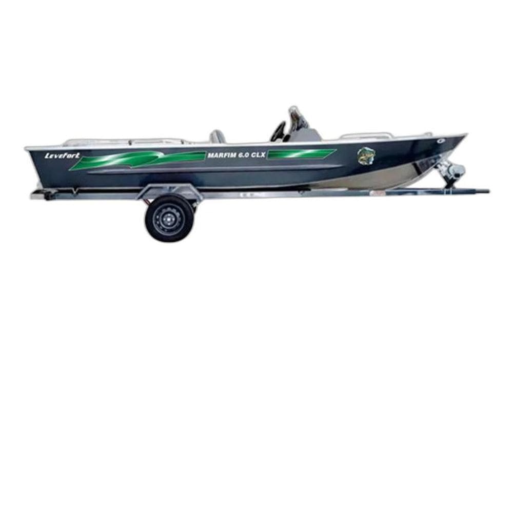 Kit Adesivos Faixas Letreiro Barco Levefort 6.0 Marfim Cores
