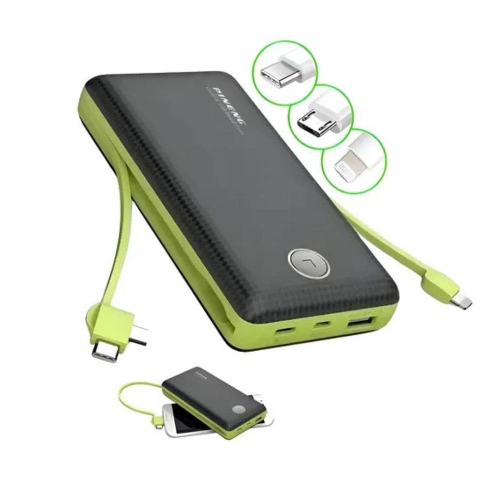 Power Bank 20000Mah , Carregamento Rápido Usb E Tipo C