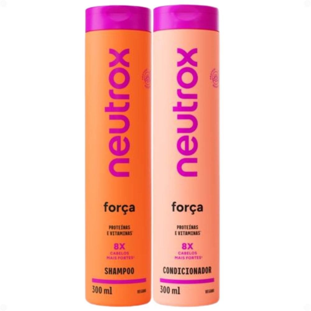 Kit Neutrox Força Proteínas e Vitaminas: Shampoo e Condicionador 300ml