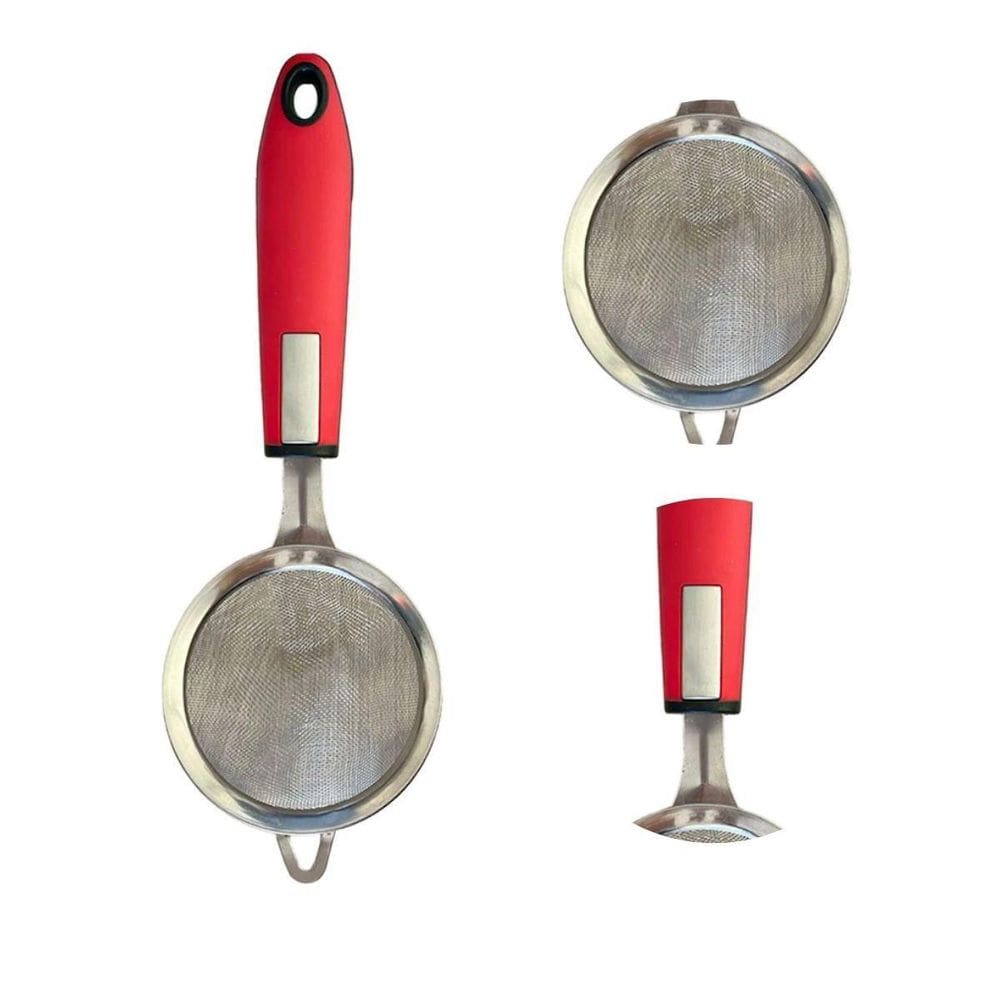 Peneira De Cozinha Em Inox E Cabo De Silicone - Unyhome