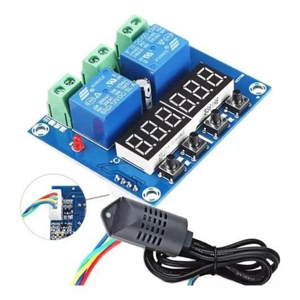 Módulo De Controle De Temperatura E Umidade Xh-M452 Dc 12V