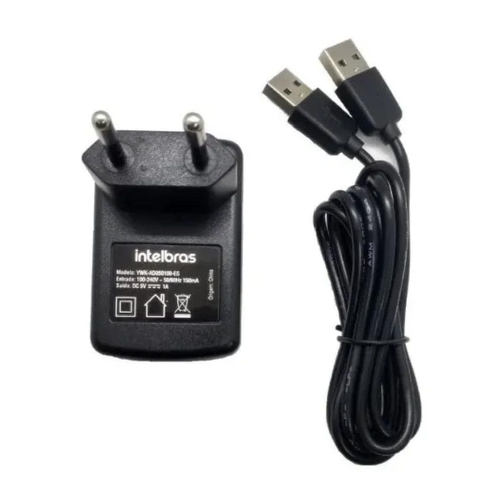 Fonte Carregador + Cabo Usb Para Cf4201 Cf4202 Intelbras