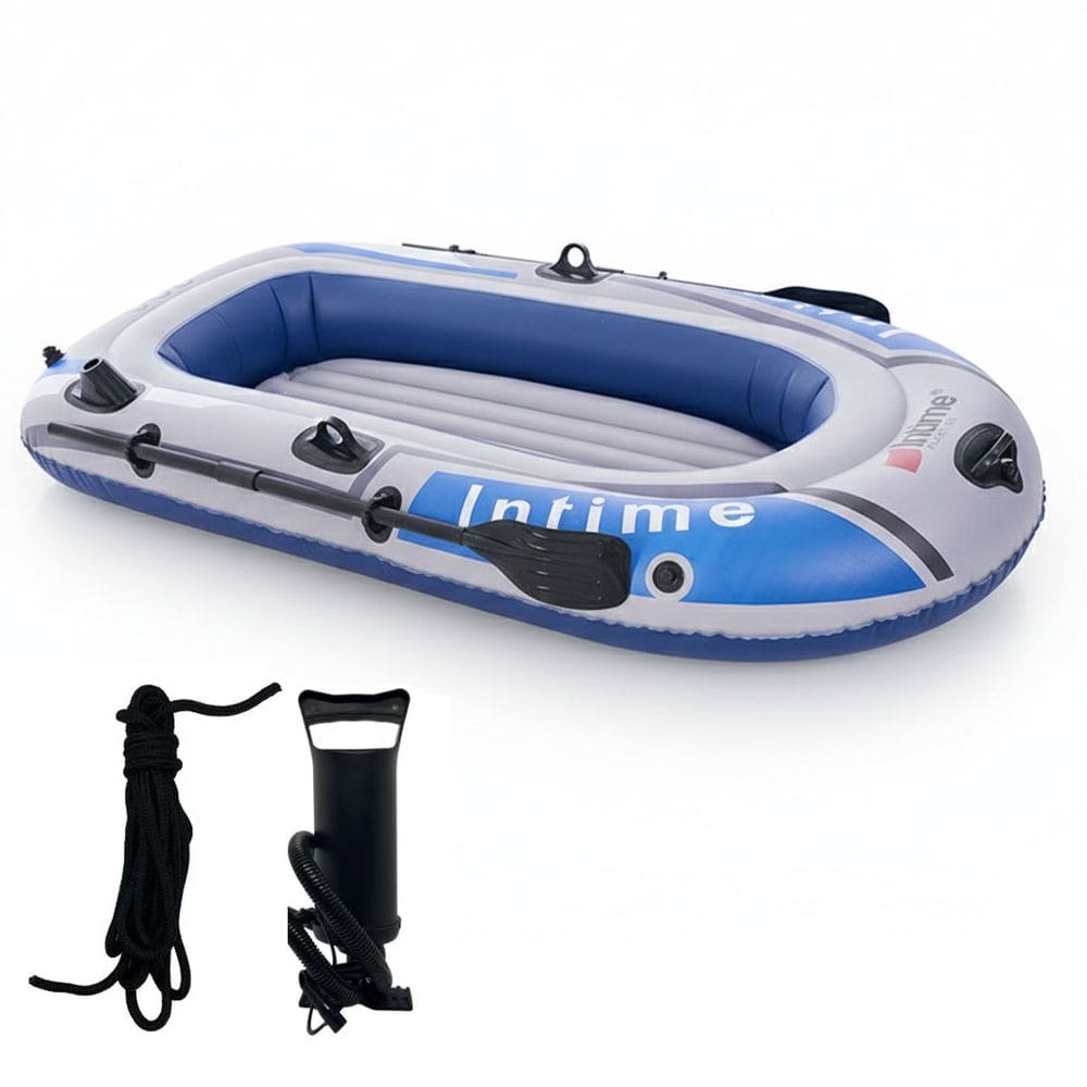 Bote Barco Caiaque Inflavel 2 Pessoas Intime Remo Inflador Passeio Praia Pesca Verao Lancha Iate Jetski Calor Mar Rio