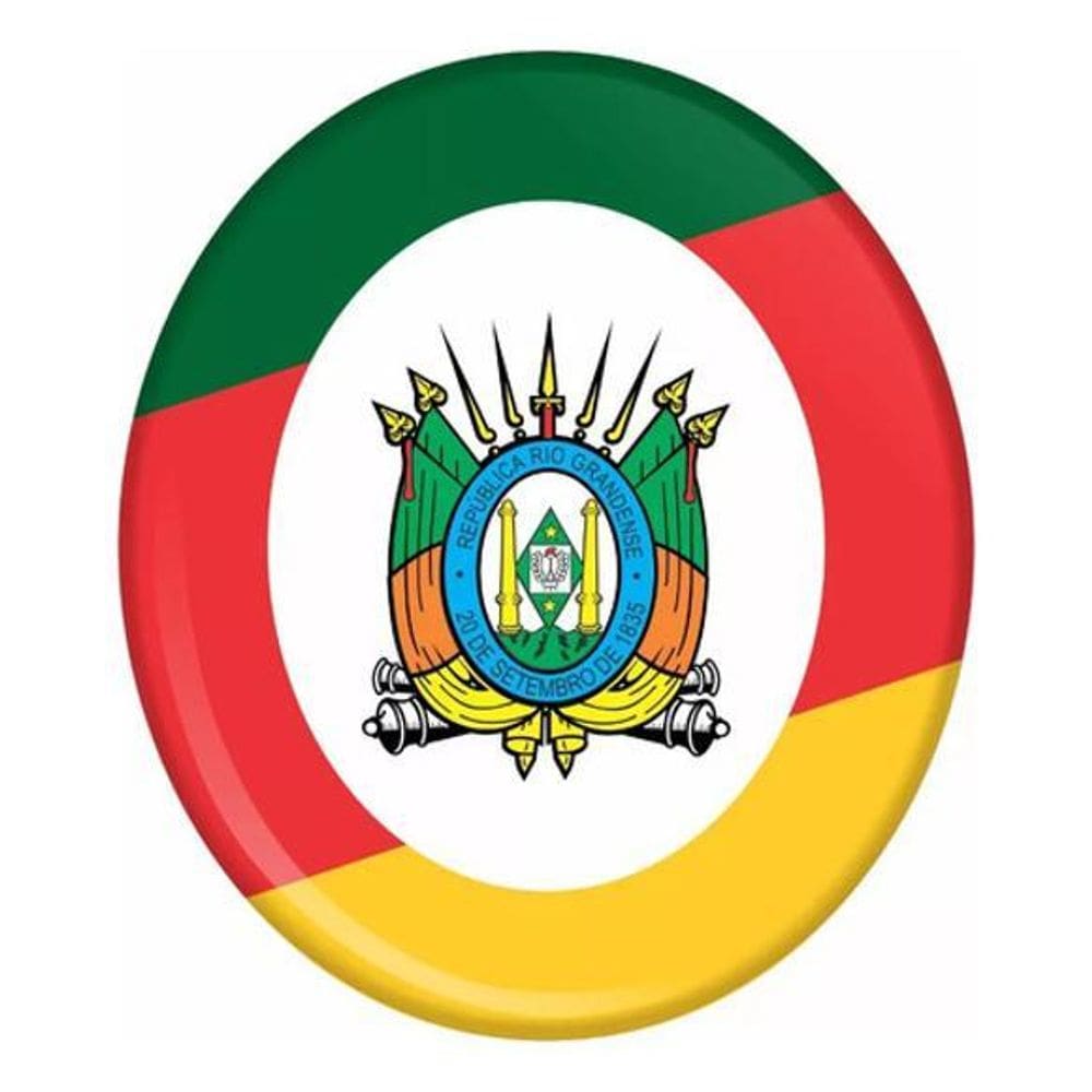 Emblema Adesivo Brasão Rio Grande Do Sul 3D Resinado Bd10