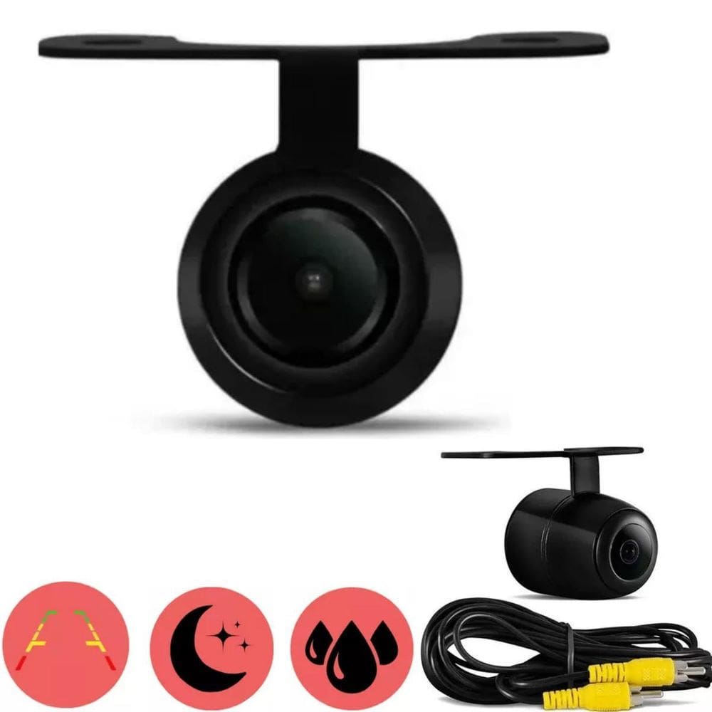 Câmera De Ré Borboleta Universal Para Manobras Seguras