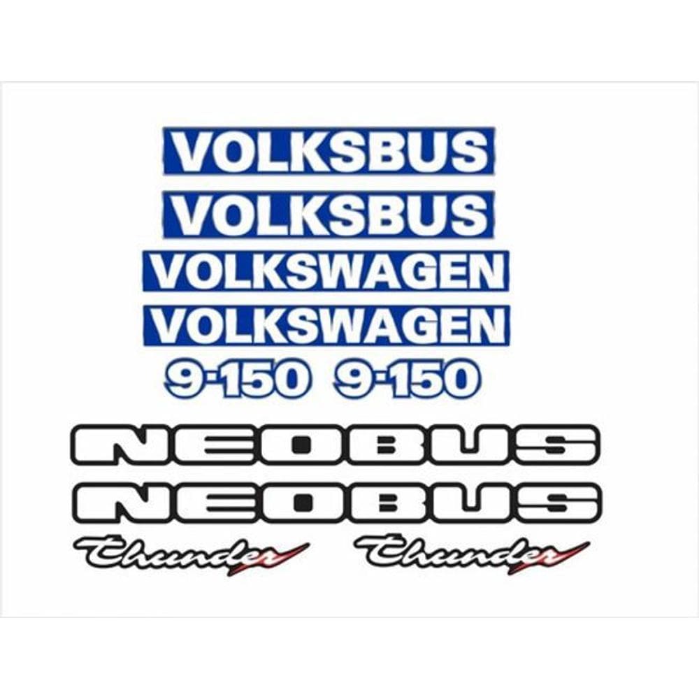 Kit Adesivo Emblema Resinado Volkswagen 9-150 Neobus Cmk112