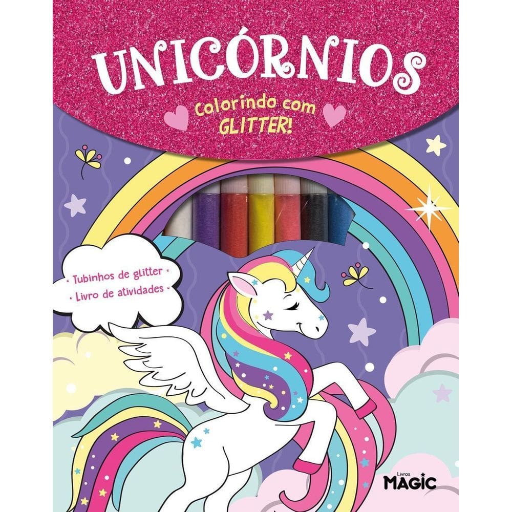 Unicórnios - Colorindo Com Glitter