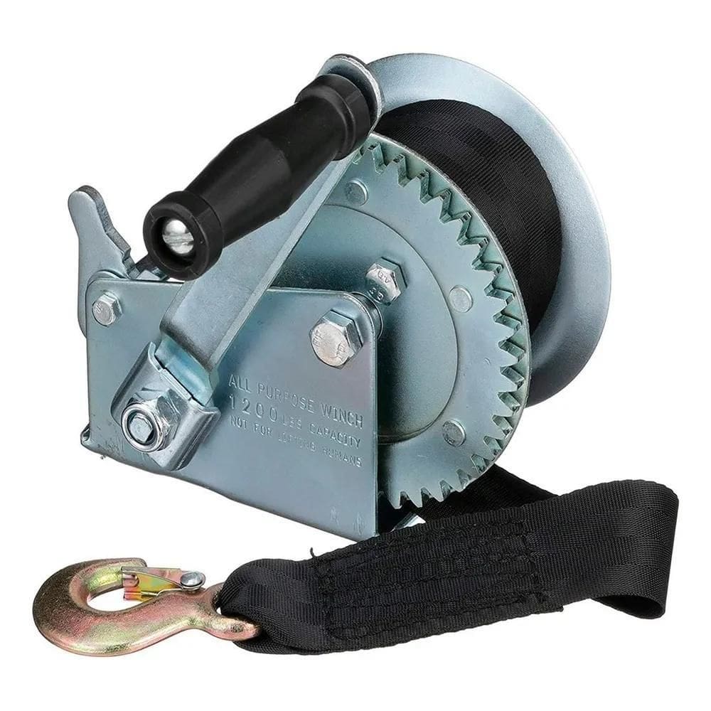 2X Guincho Manual Catraca 1200 Lbs Carretinha Barco Lancha J