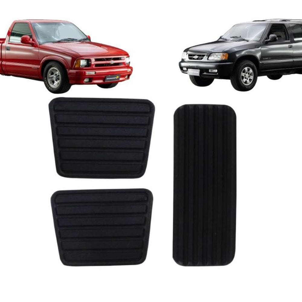 Kit De Capa De Pedal  Freio/Acelerador/Embreagem  S10/Blazer
