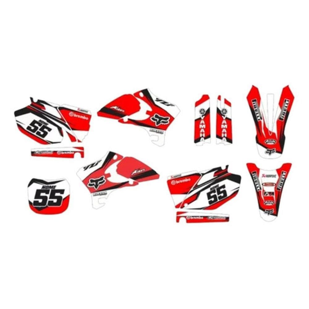 Kit Adesivo Moto Cross Trilha Yz 450F 250 2003 A 2005 Lm270