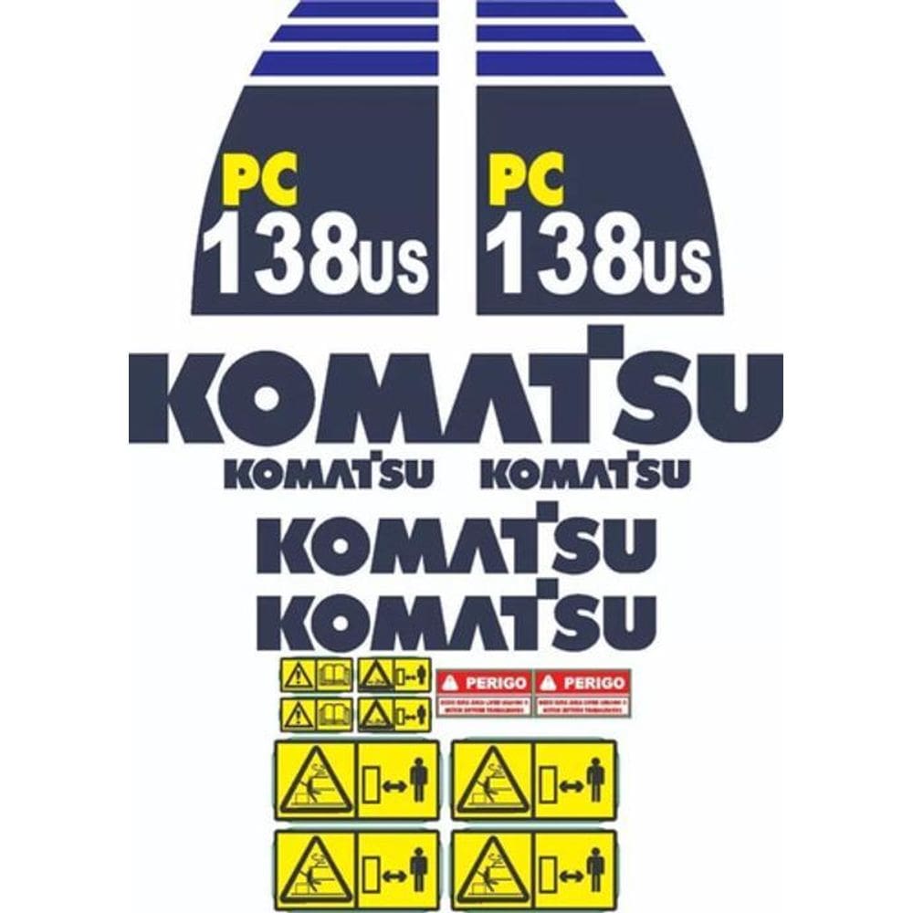 Kit Adesivos - Komatsu Pc 138 Us