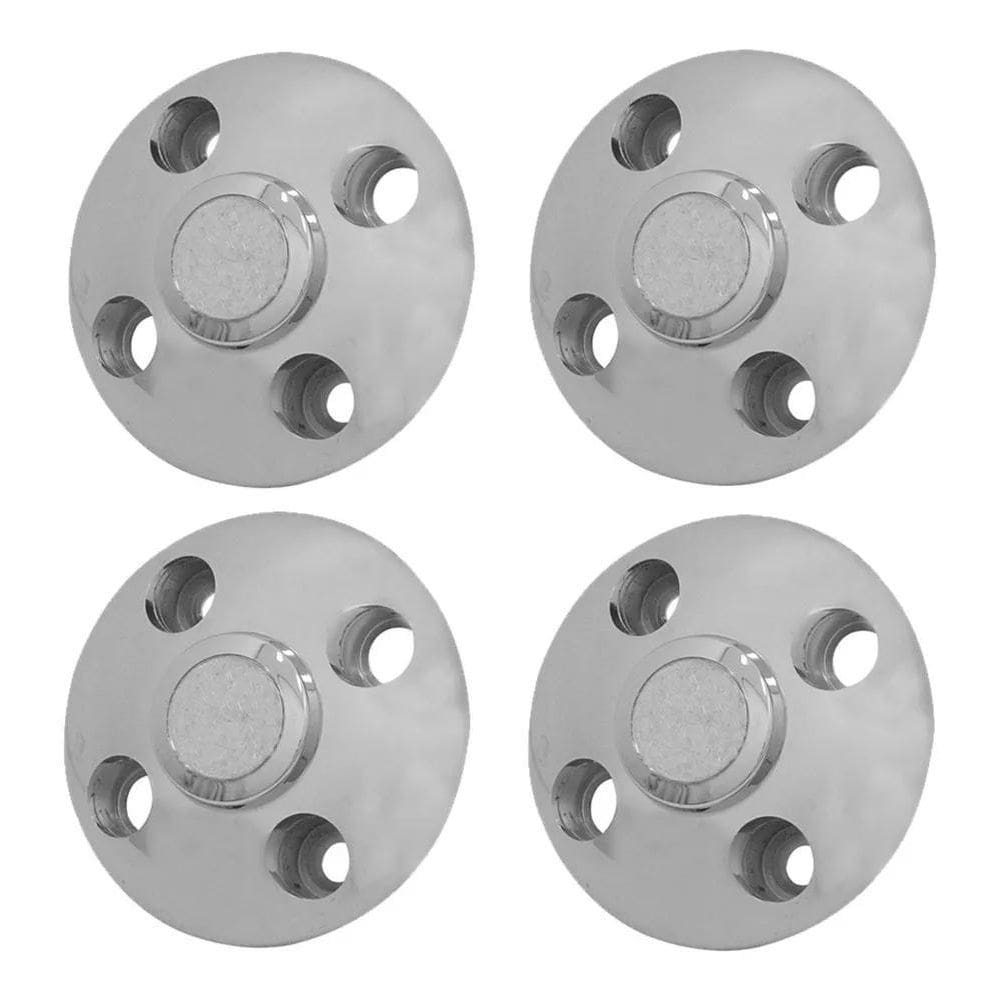2X Calota Alfa Cromada 4 Furos Fusca Brasília Jogo 4 Peças N