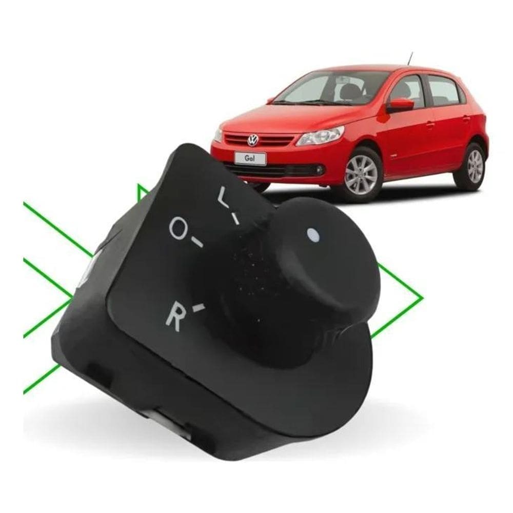 2X Botão Retrovisor Elétrico Espelho Gol Voyage Saveiro