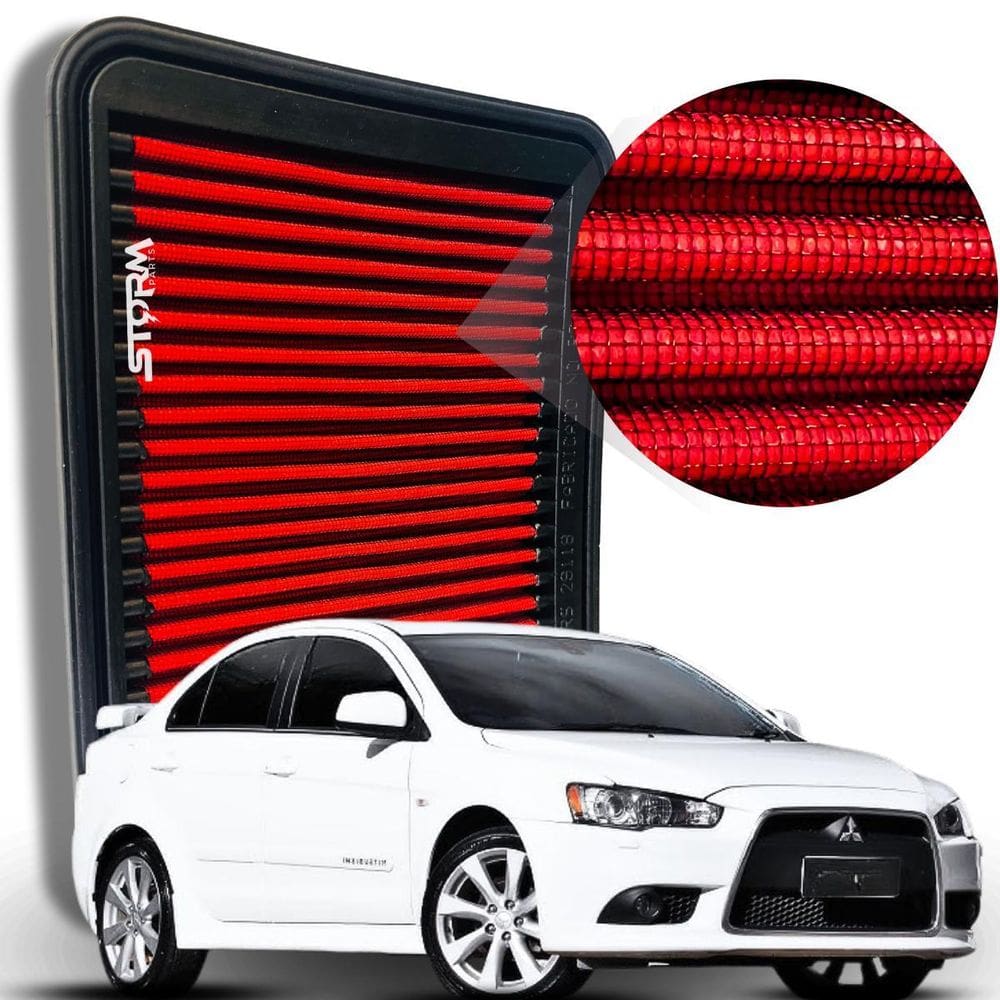 Filtro De Ar Esportivo Mitsubishi Lancer 2.0 16V 2014 A 2019