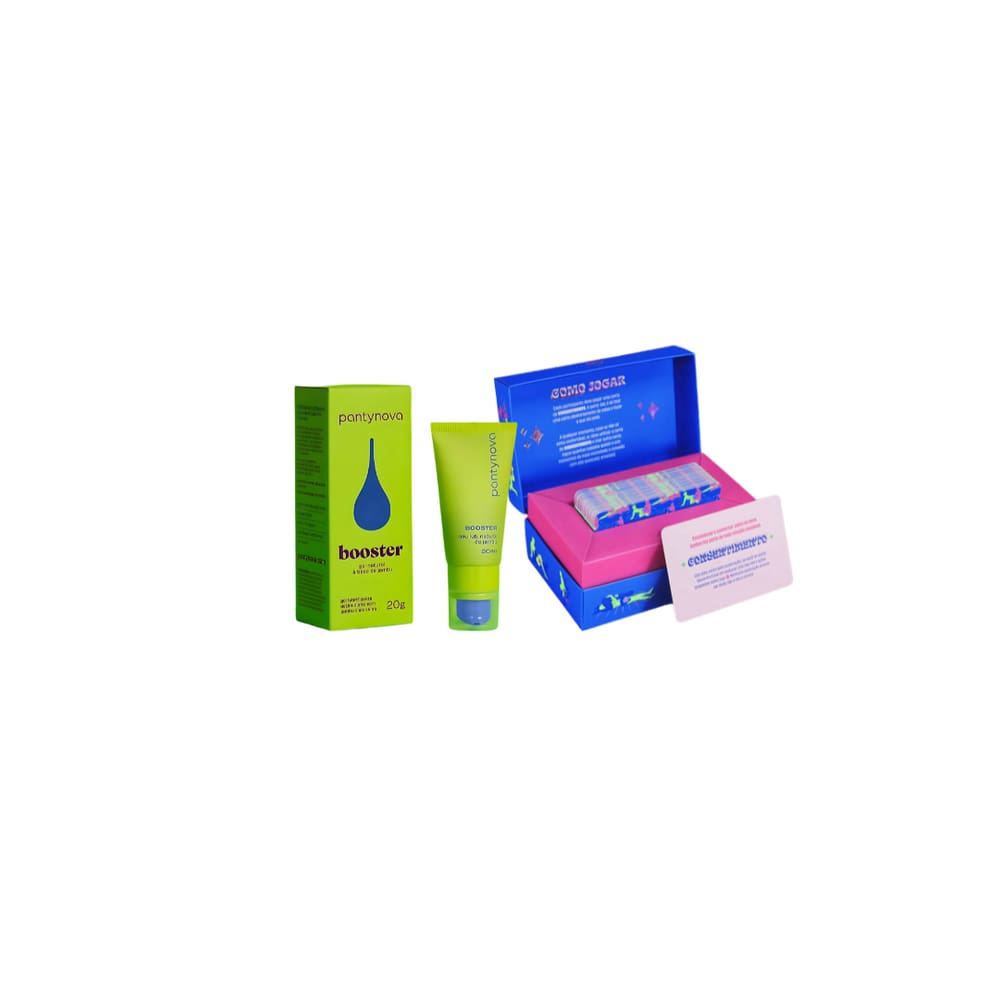 Kit Pantynova - Vdd Ou Acao  Jogo Do Tesao Para Casais + Lubrificante Booster 20G