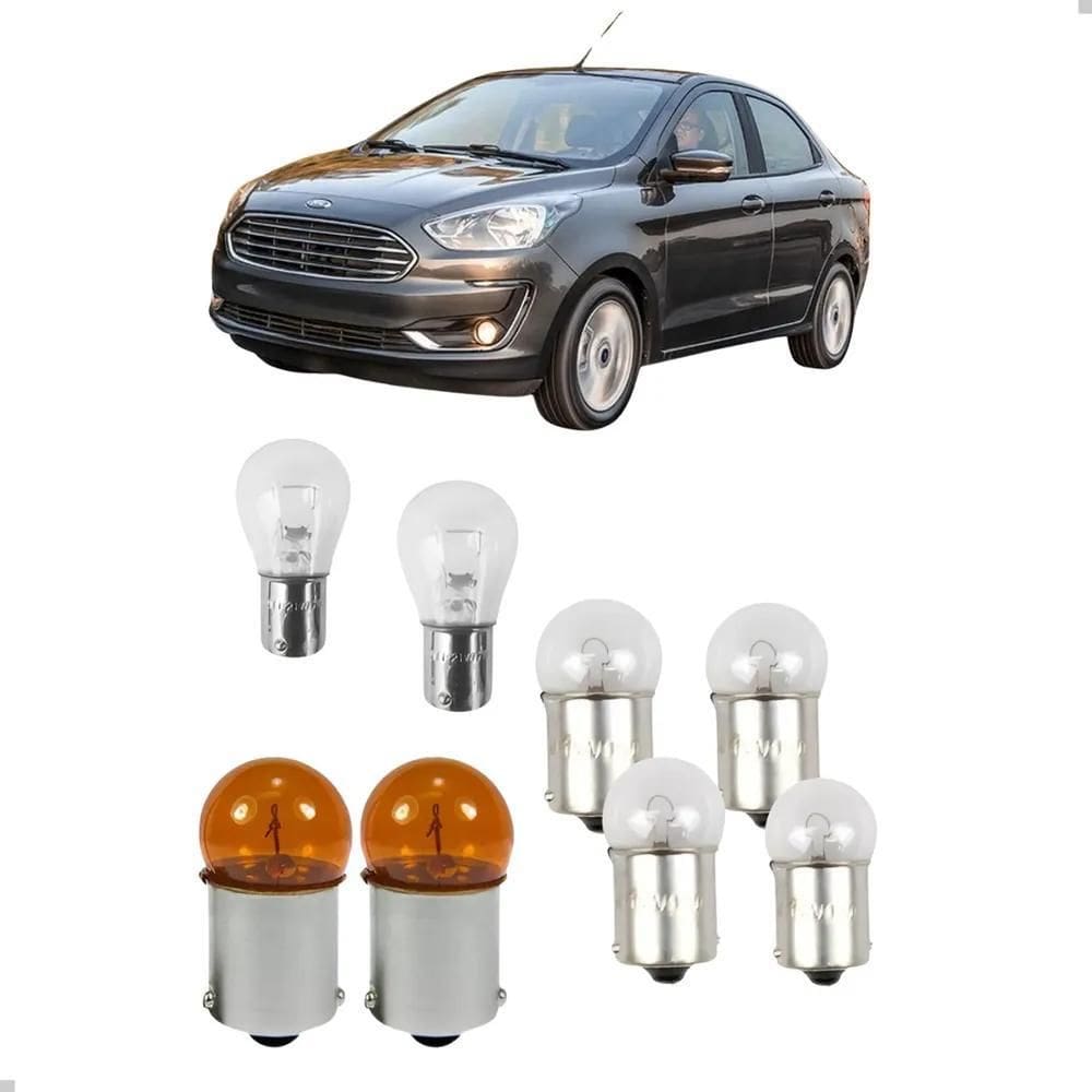 2X Kit Lâmpadas Lanterna Traseira Ford Ka 2015 Até 2021