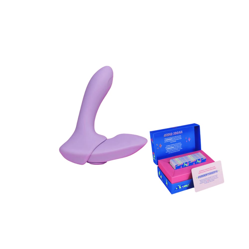 Kit Pantynova - Fit2 Calcinha Vibratória Roxo + Vdd Ou Acao Jogo Do Tesao Para Casais