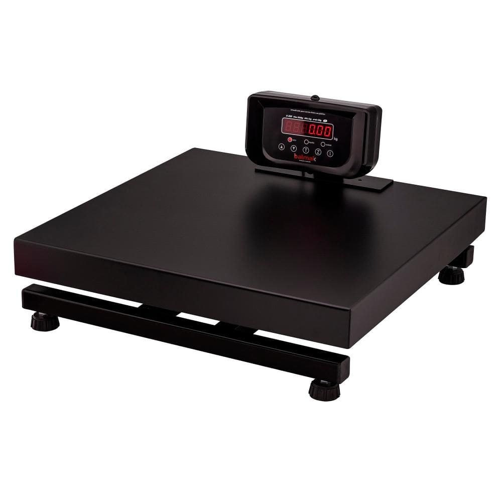 Balança Digital de Plataforma Balmak Serie Standard Aço Carbono 300kg 500x500mm Remoto K-300-3/S
