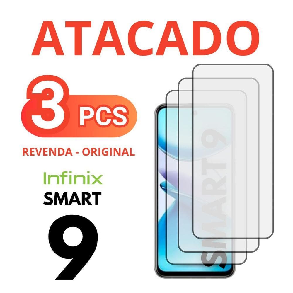 Kit 3 Peliculas Vidro 3D Compativel Para Infinix Smart 9