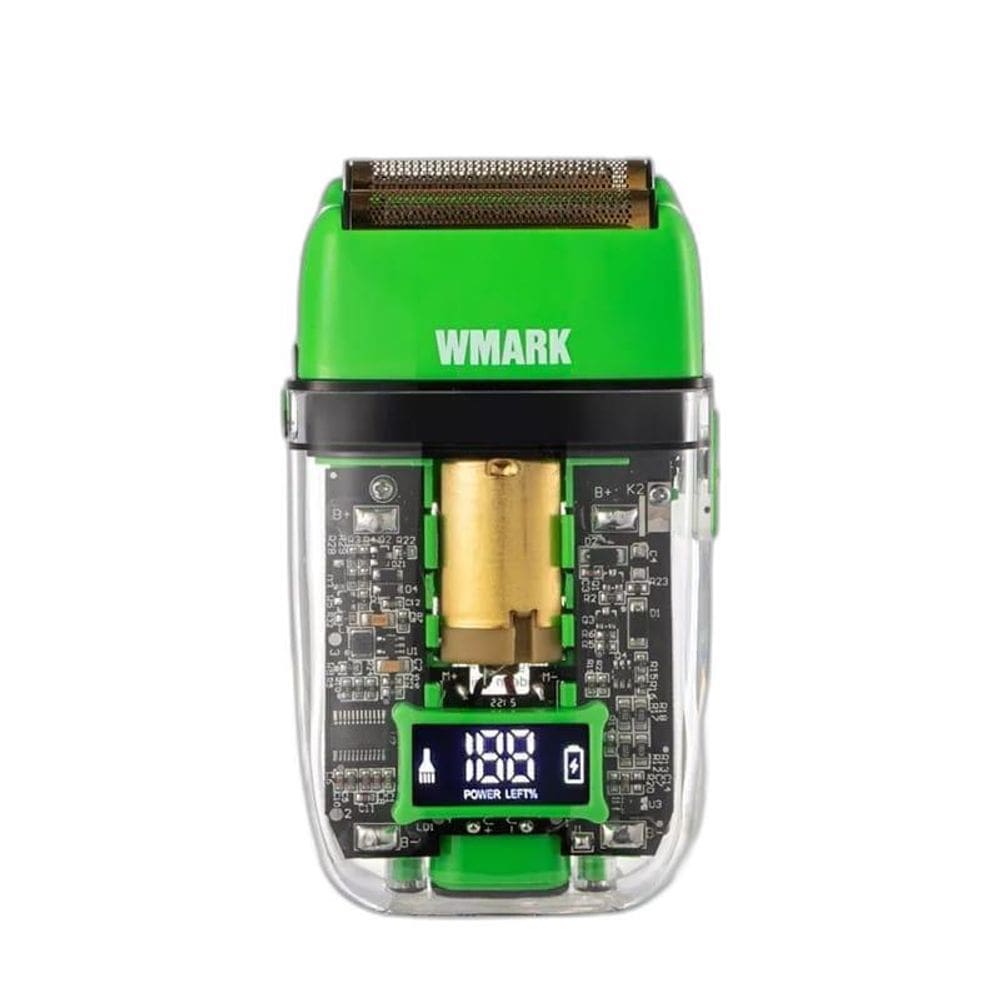 Maquina Shaver Wmark Ng 988 Pluss Barbeador Elétrico Verde