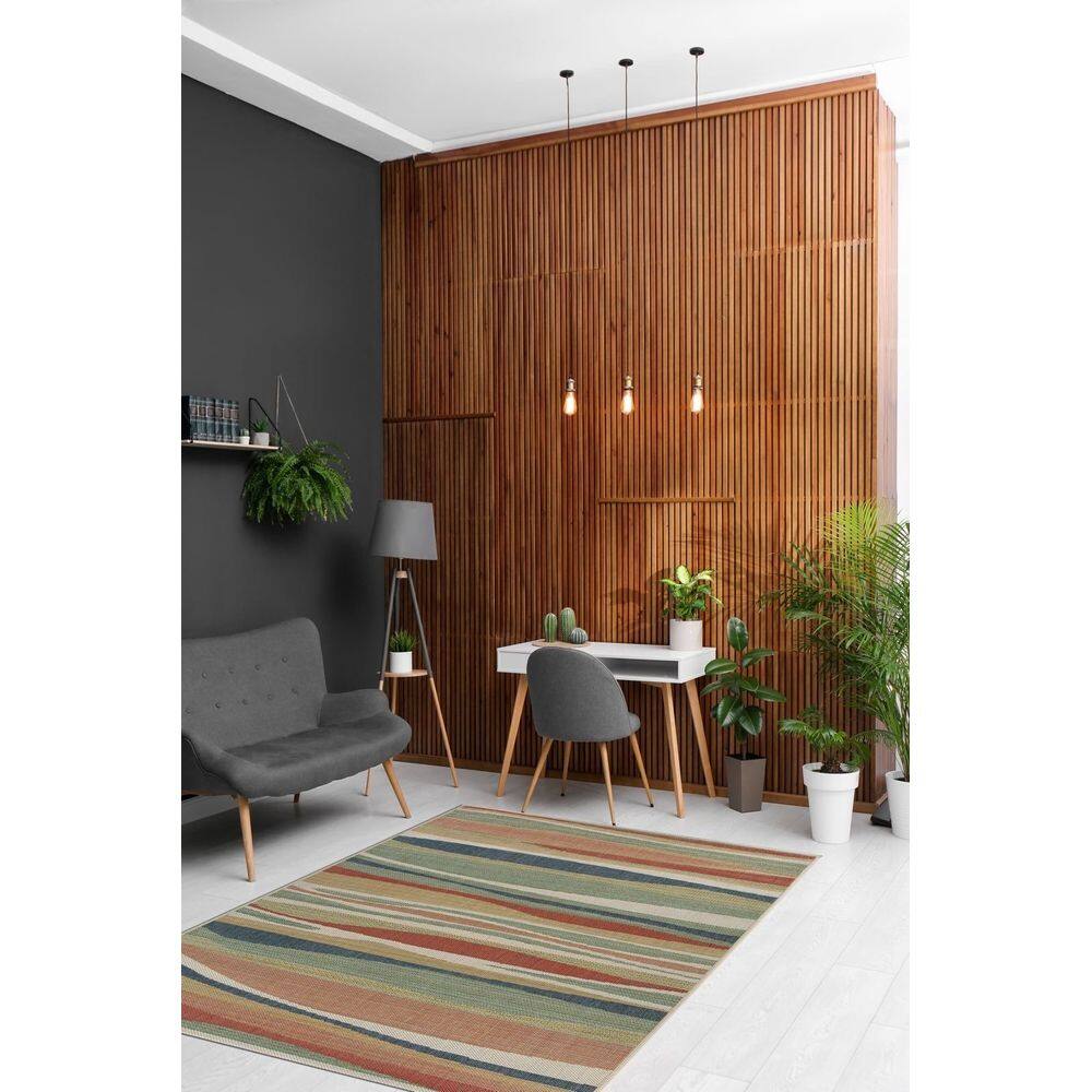 Tapete Egípcio Onega Pelo Baixo Colorido 140x200cm - Desenho 04