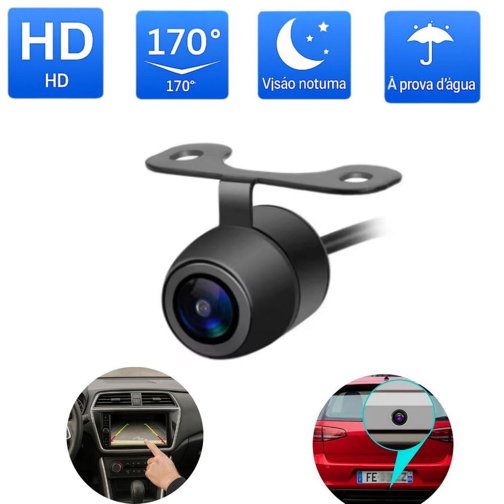 Câmera Automotiva De Ré Visão Noturna