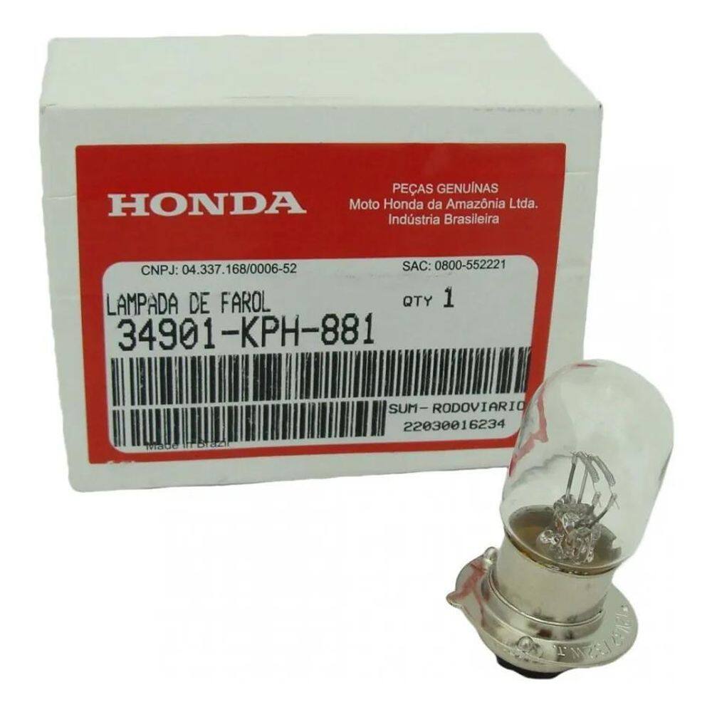 Honda Biz100 125 Lampada Farol 32/32W Genuíno