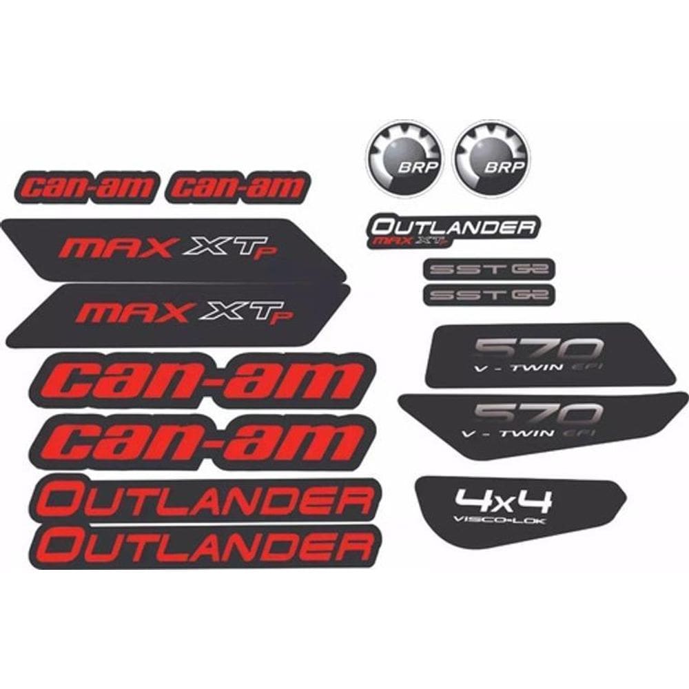 Kit Adesivos - Outlander Max 570 Xtp Can-Am Para Quadriciclo