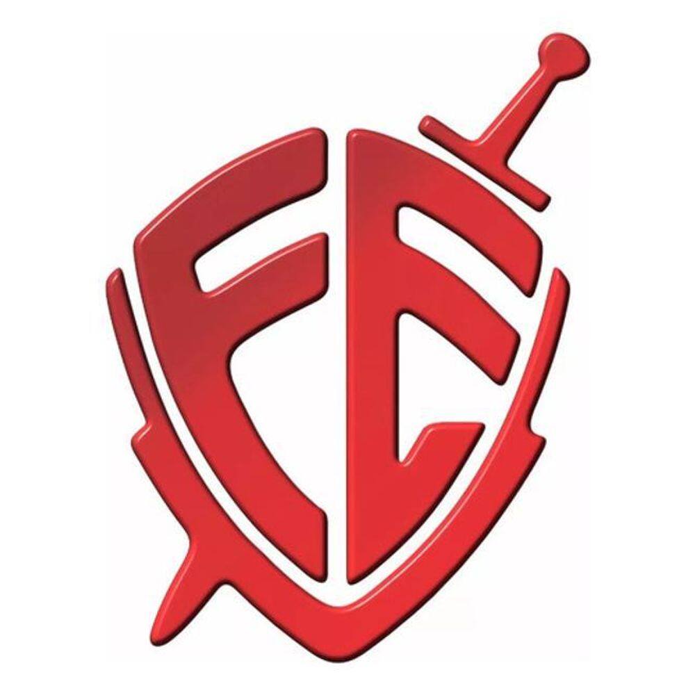 Adesivo Escudo Da Fé Em Alto Relevo Vermelho Caminhão Res11