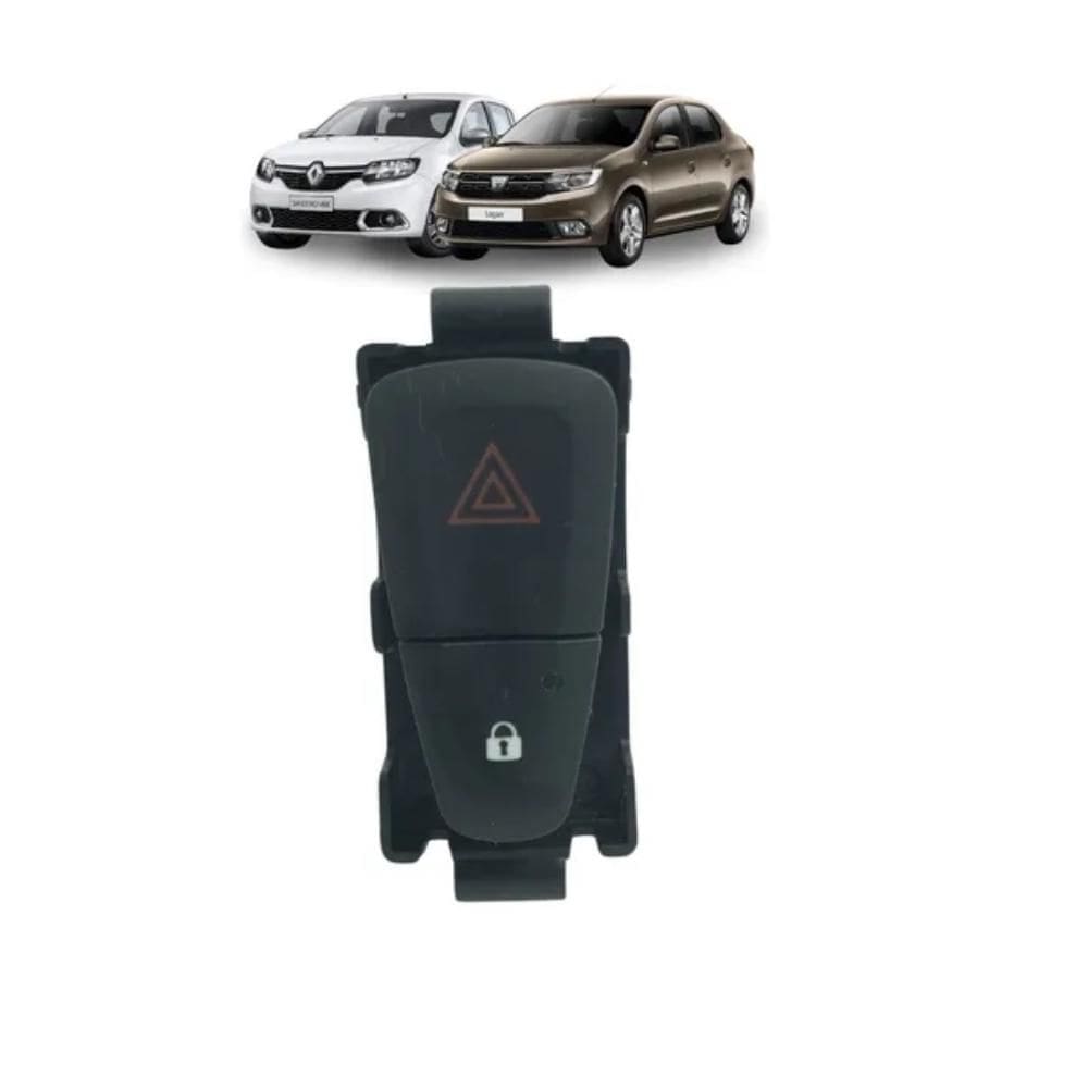 Botão Pisca Alerta Trava Renault Logan Sandero 2015 A 2021