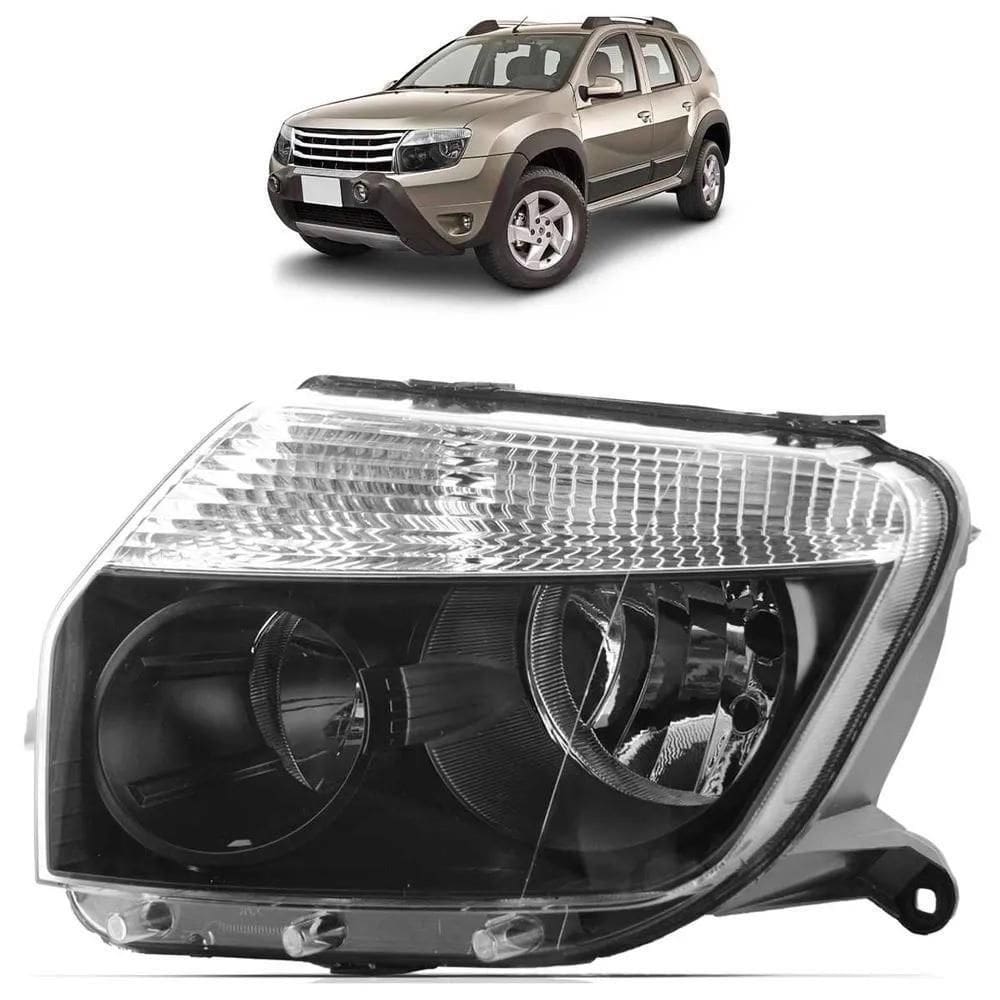 Farol Diant Duster 2012 A 2015 Másc Negra Esquerdo Zn5858069