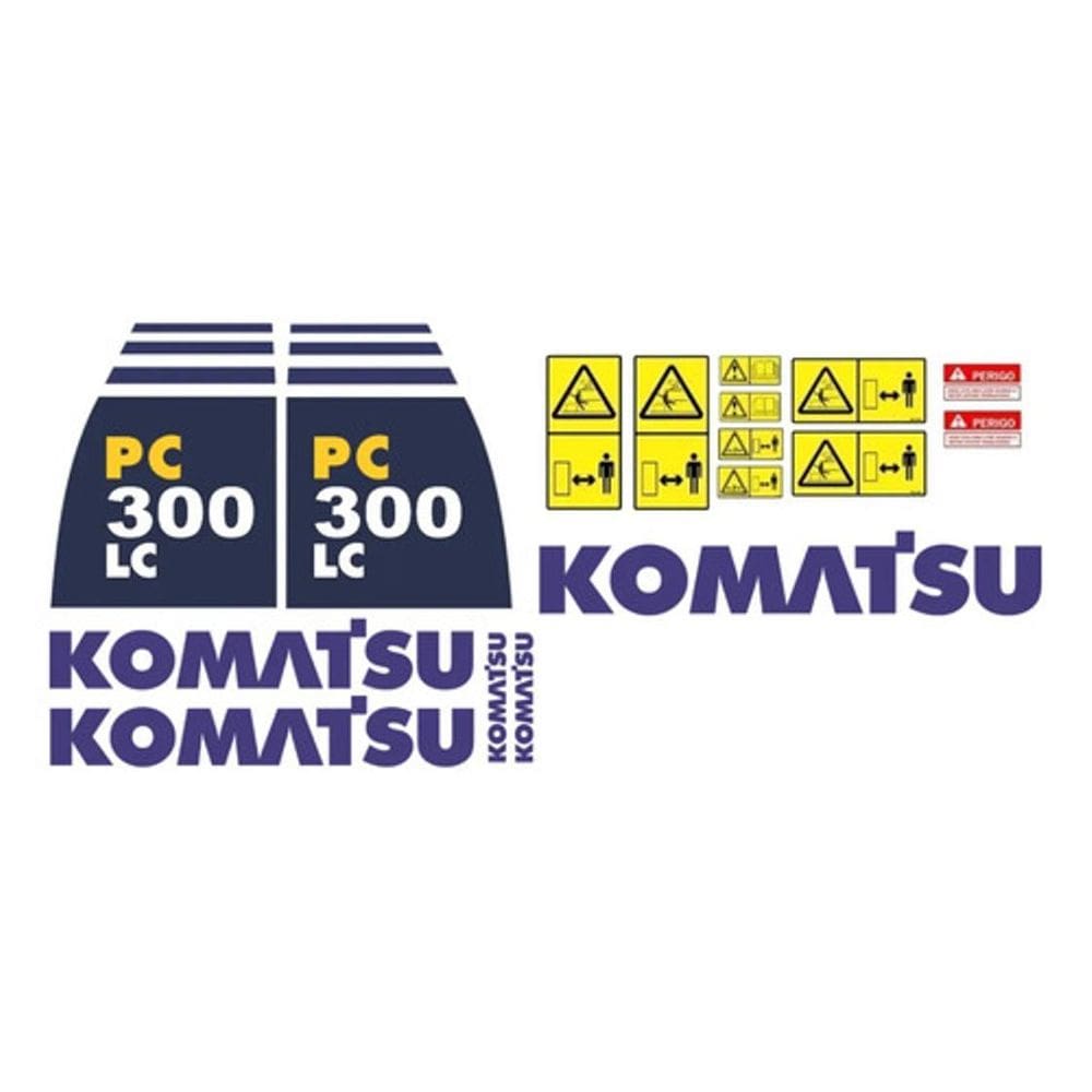 Kit Adesivo Escavadeira Komatsu Pc300Lc Máquina