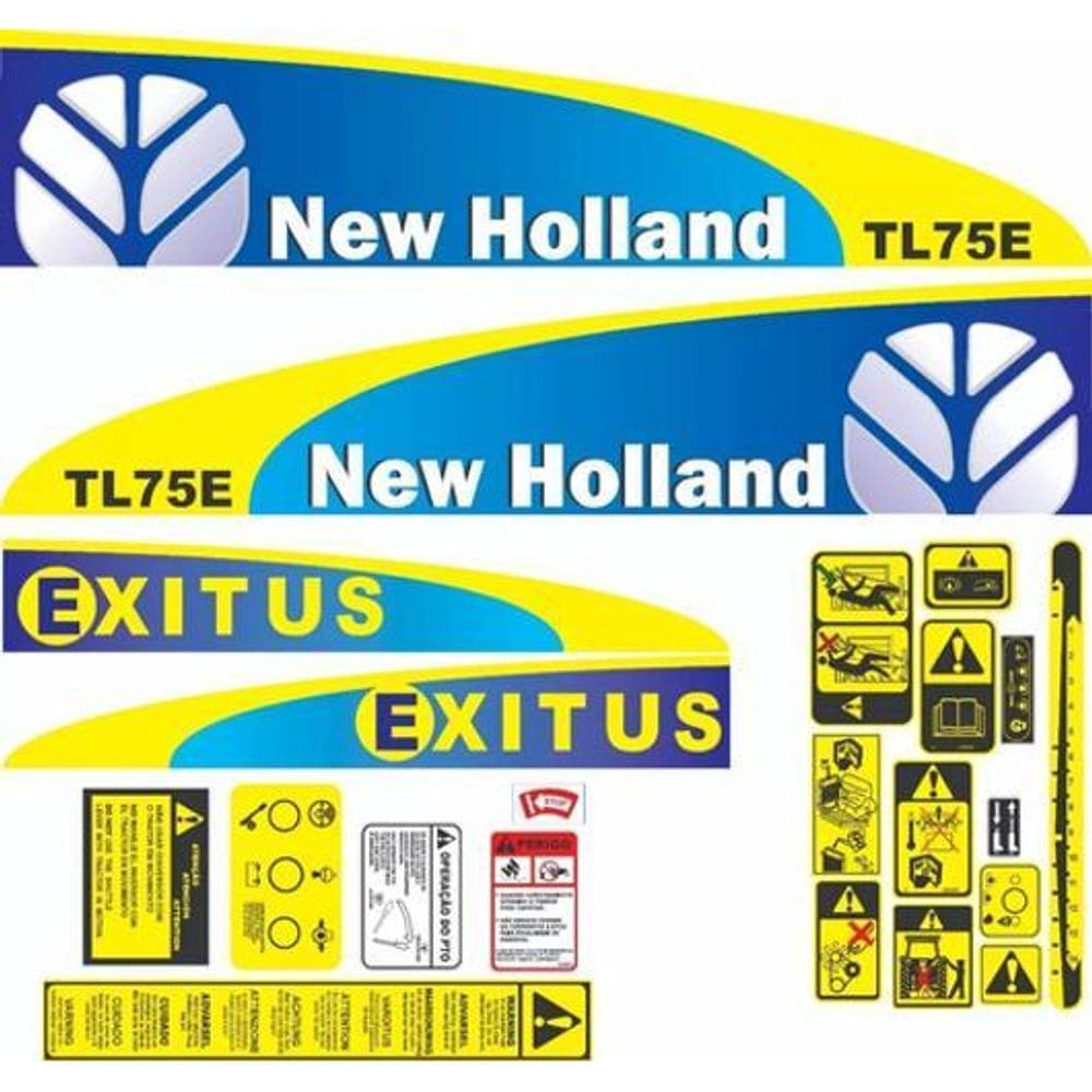 Kit Adesivos - New Holland T L 75 E Exitus
