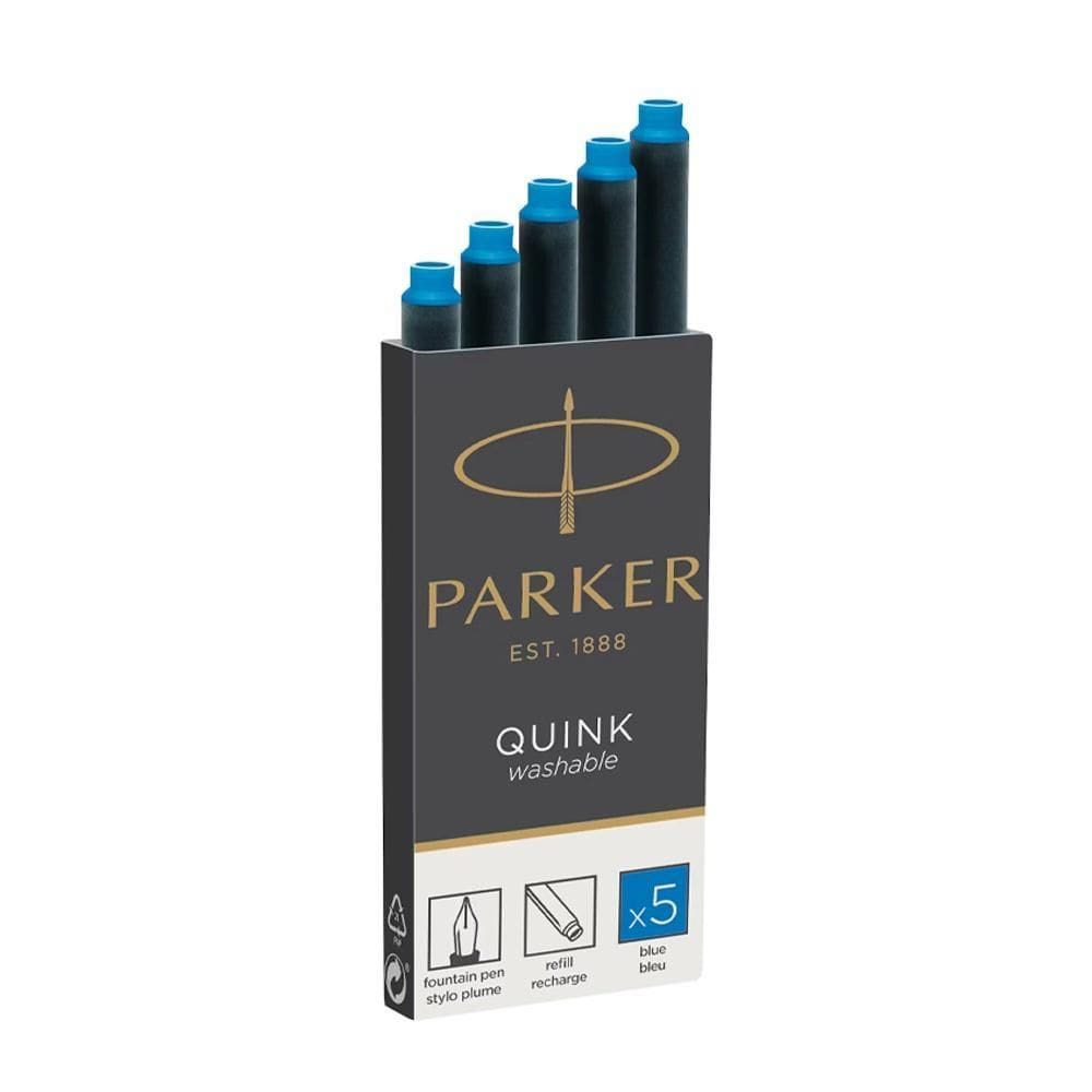 Carga Tinteiro Parker Quink Est. 1888 Azul C/5