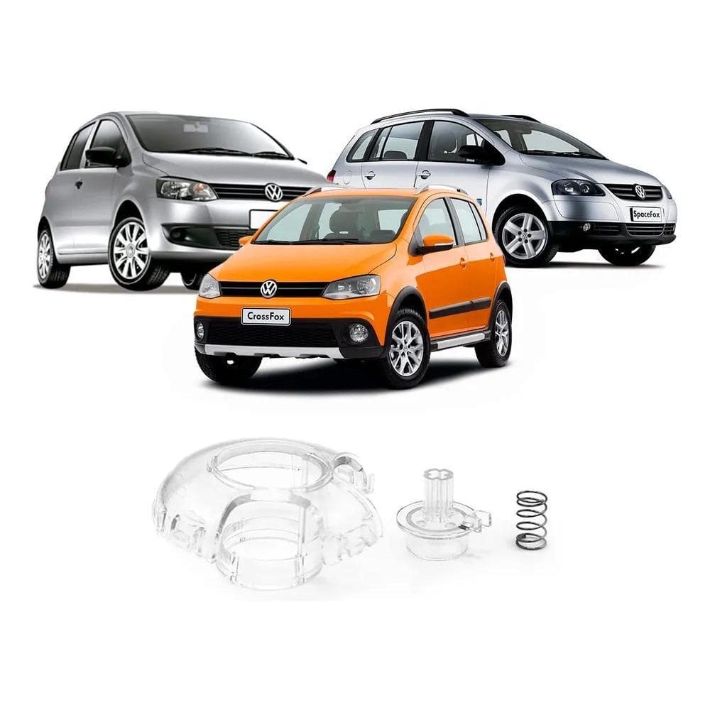 2X Kit Reparo Acrílico Botão Ac Comando Crossfox Fox Spacefo