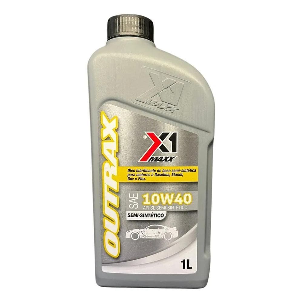 2X 01L Óleos Motor X1 Maxx Sae 10W40 Api Sl Semi-Sintético