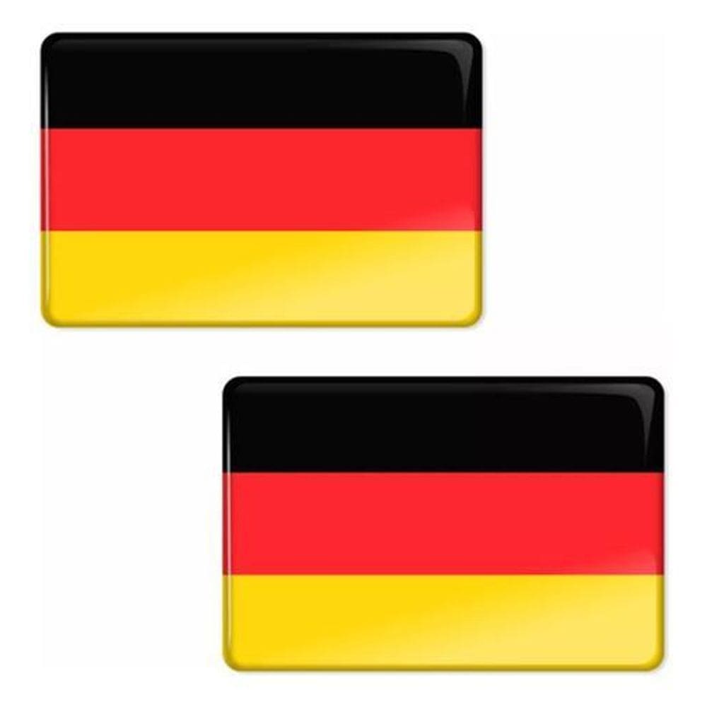 MP - Par Adesivos Bandeira Alemanha Resinado