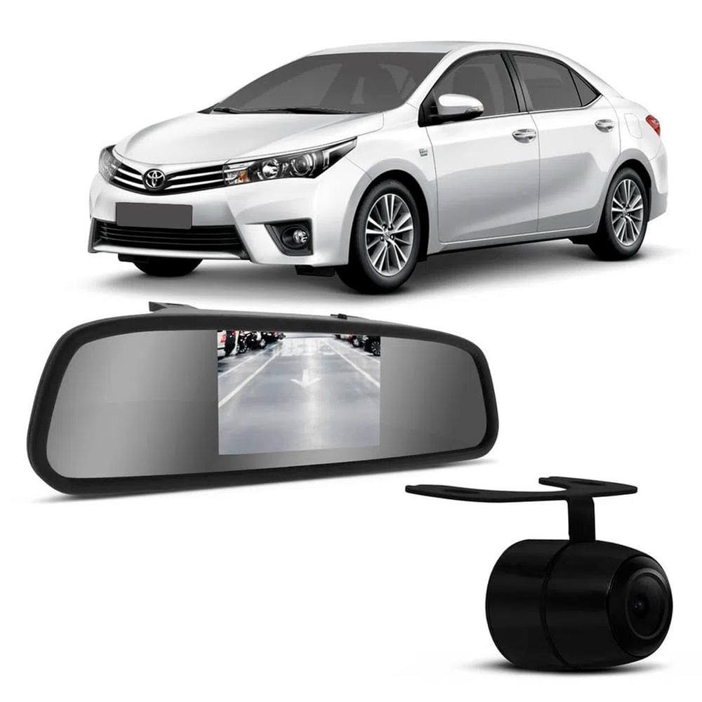 MP - Retrovisor Tela Lcd Camera De Re Borb