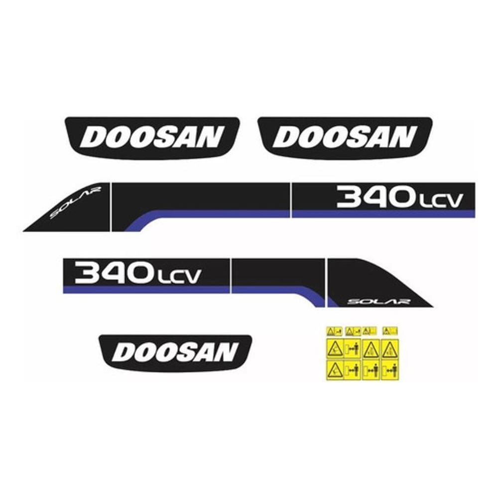 Kit Adesivos Para Escavadeira - Doosan 340 Lcv