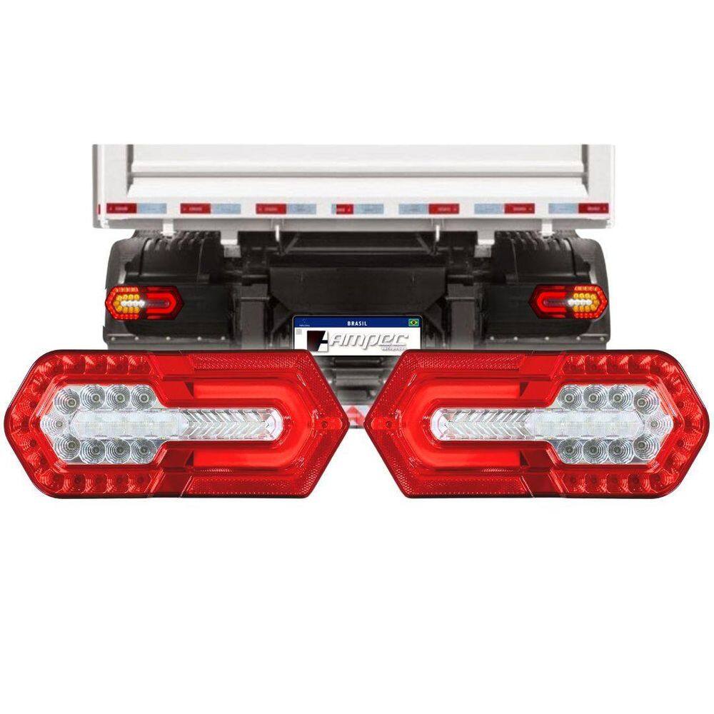Par Lanterna Traseira Turn Led Sequencial Bivolt 2236