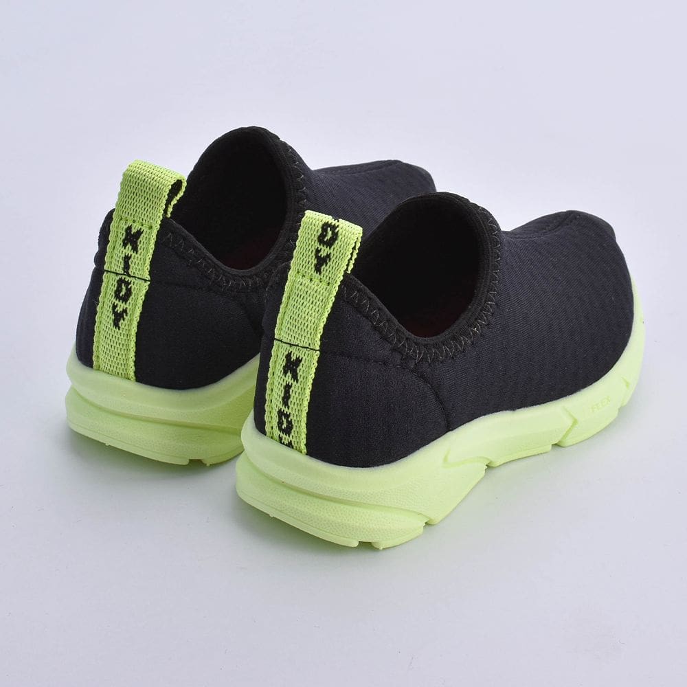 TÊNIS KIDY ENERGY BABY RESPITEC PRETO/AMARELO NEON Kidy