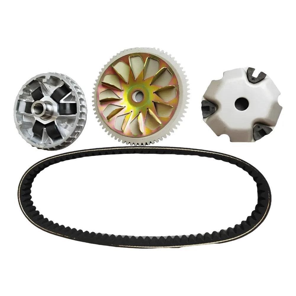 2X Polia Embreagem Dinateira E Correia Honda Elite 125 Kit