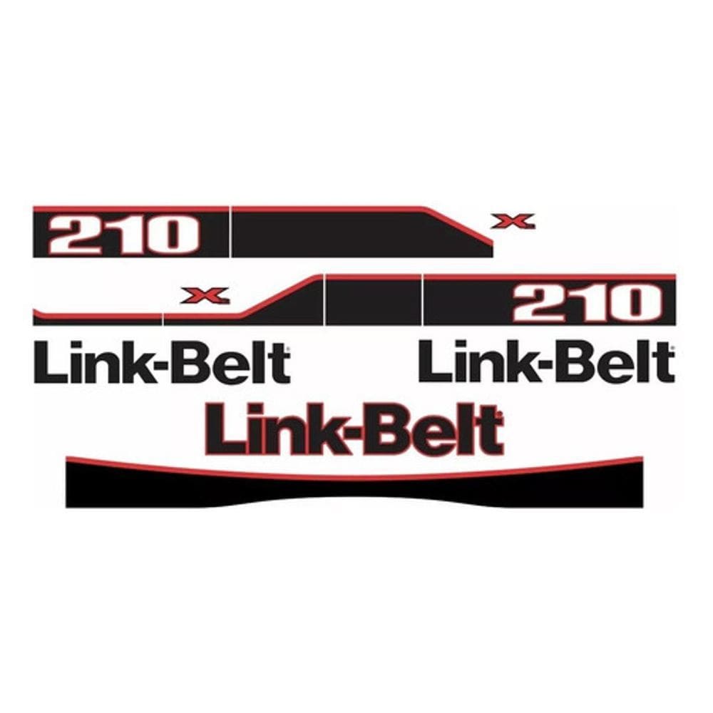 Kit Adesivo Faixas Decorativa Escavadeira Link-Belt 210X Mk