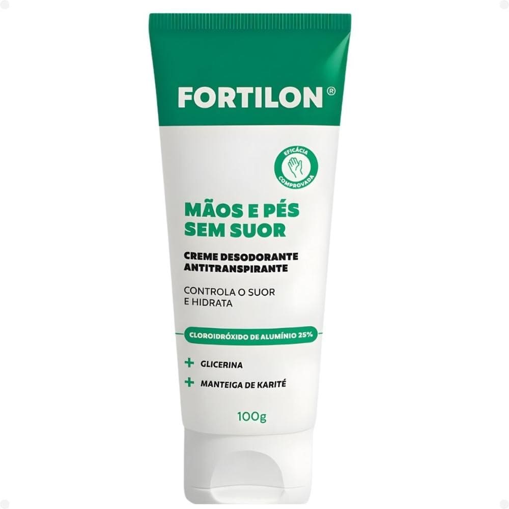 Creme Desodorante Antitranspirante Dailus Fortilon Mãos e Pés Sem Suor 100g