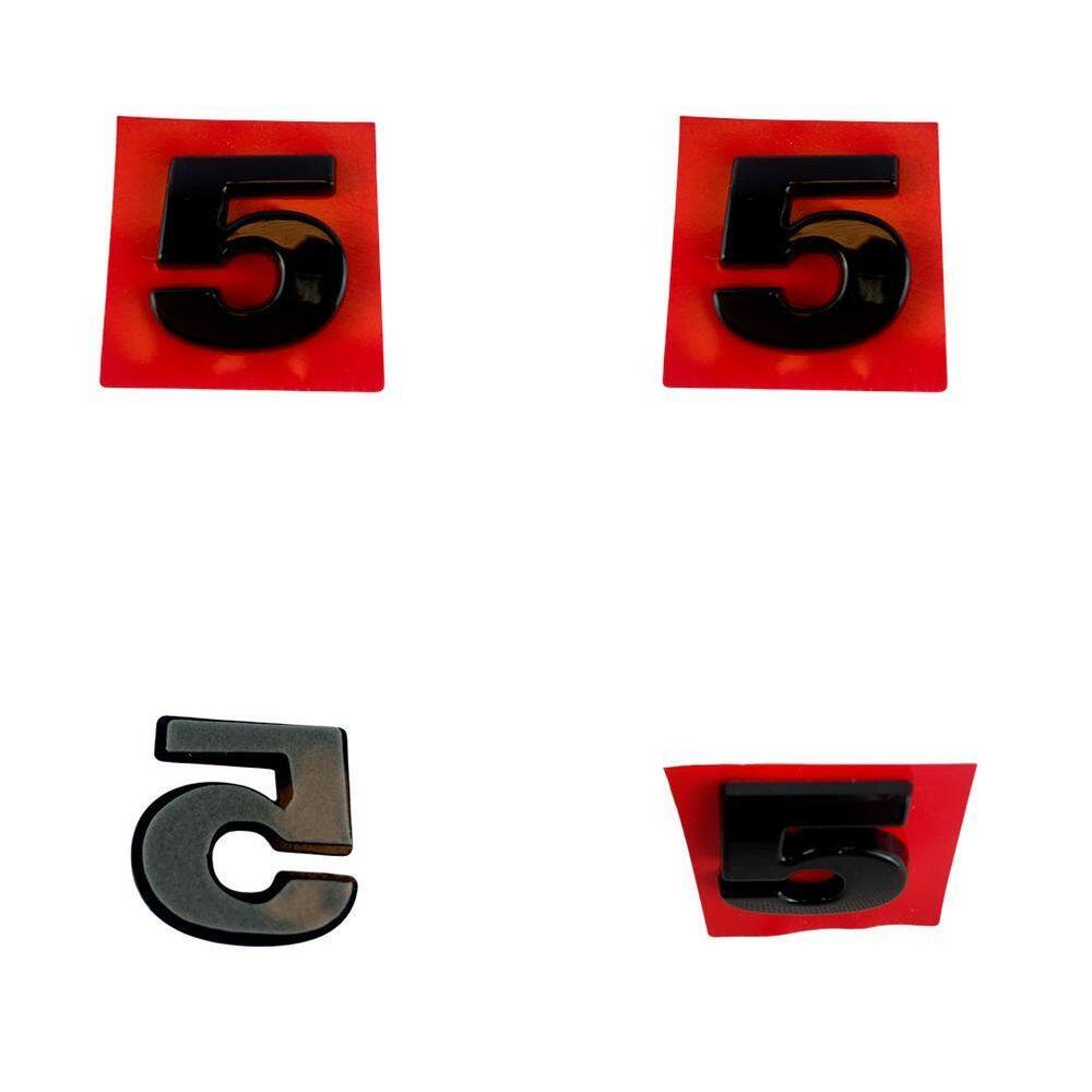 Número 5 Adesivo De Emblema Letreiro Carro Moto Caminhão
